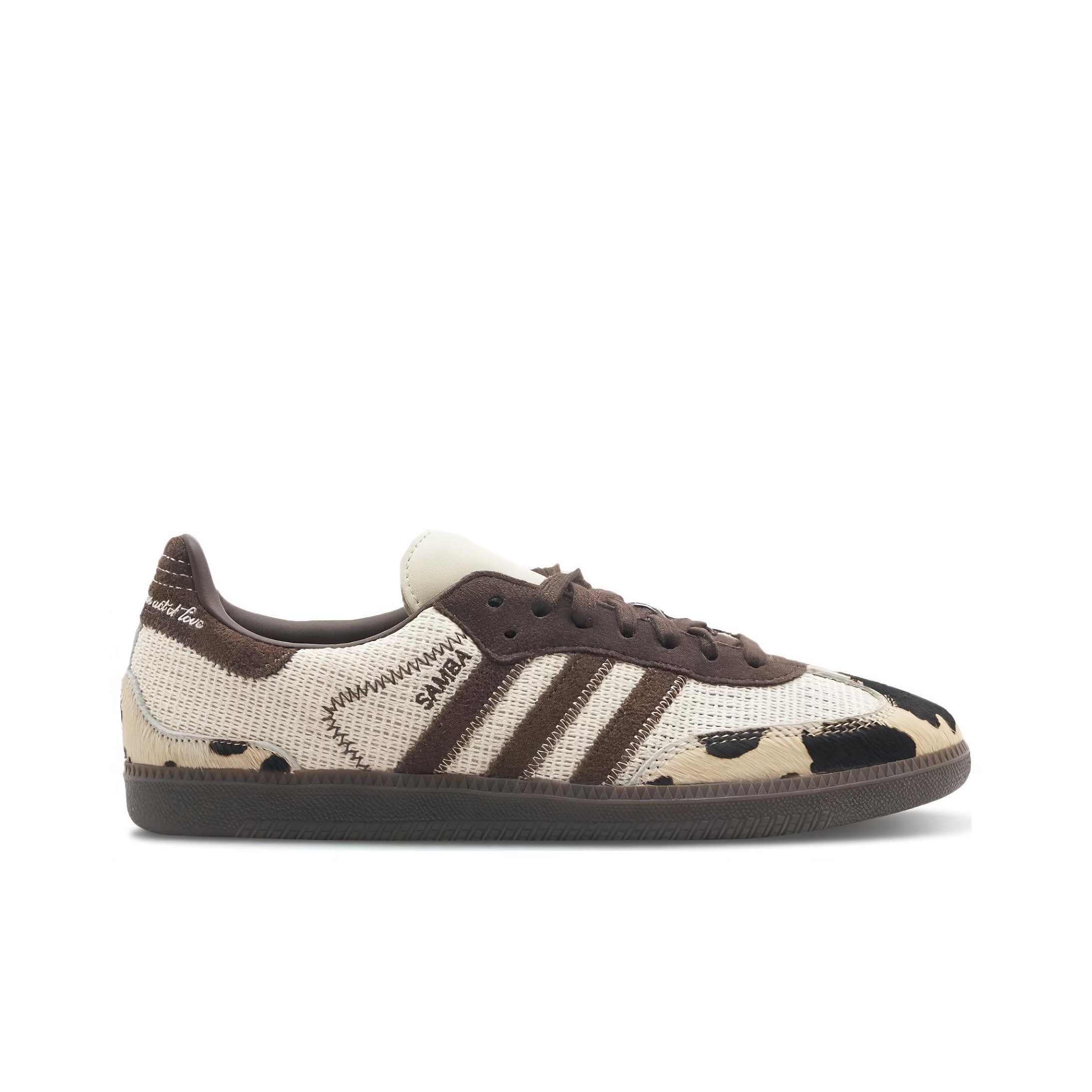 notitle x adidas originals Samba OG "Cow" - вид с внутренней стороны