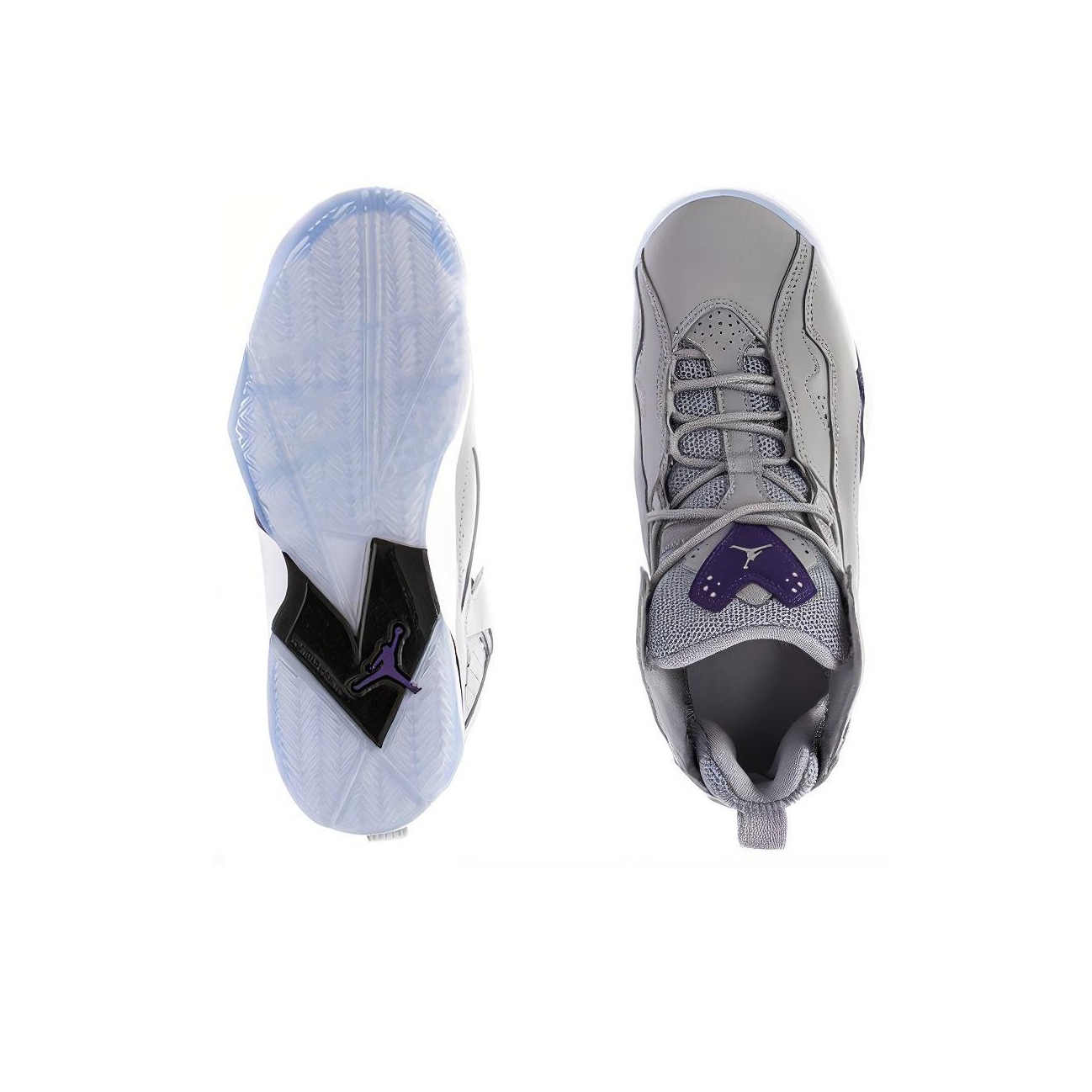 Jordan Air Jordan True Flight 'Wolf Grey Purple' - rear view