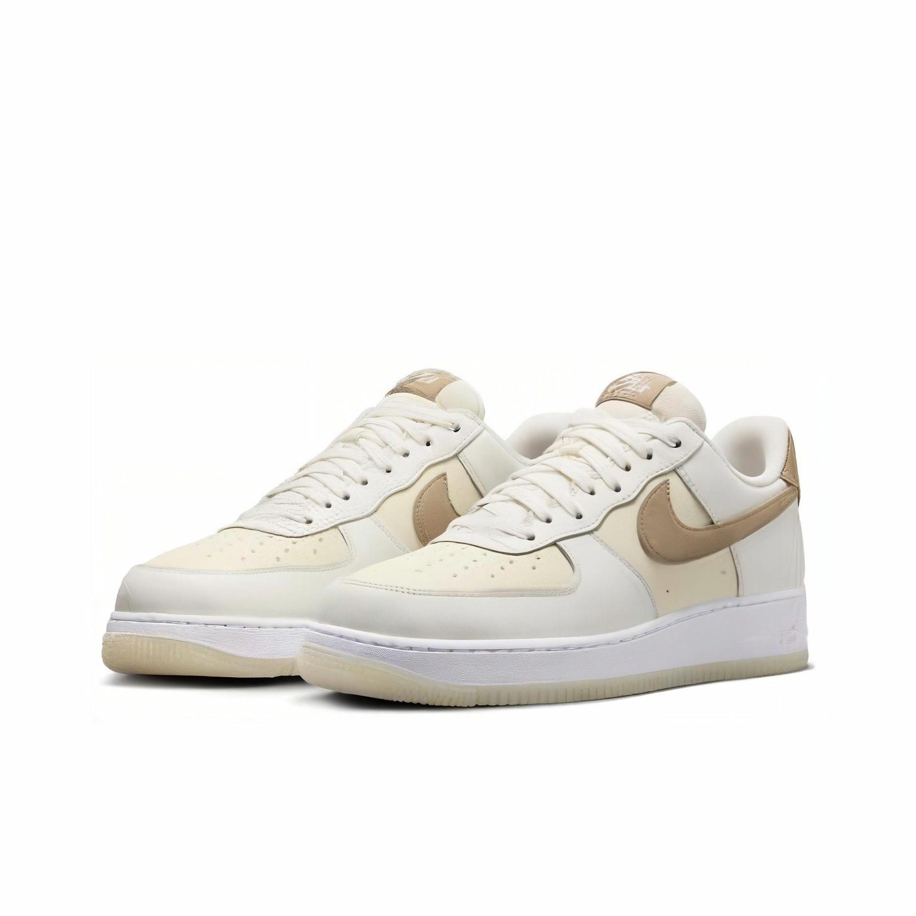 Nike Air Force 1 '07 LV8 Sail/Khaki/Coconut Milk/White - вид спереди