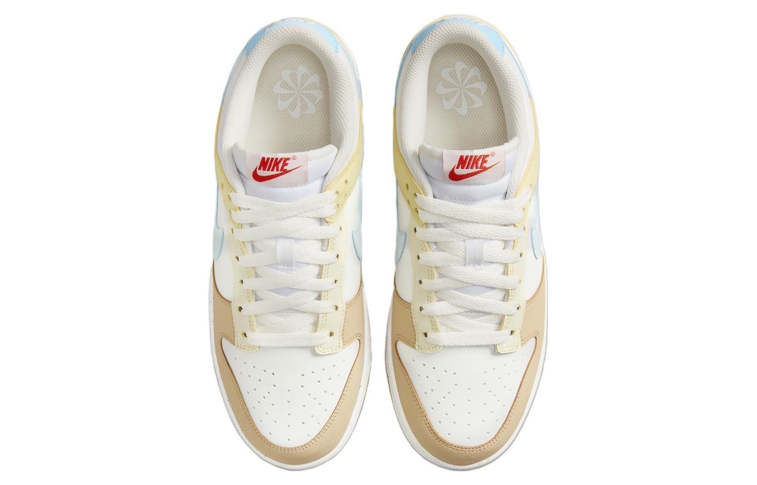 Nike Dunk Low Next Nature Soft Yellow Alabaster - вид сзади