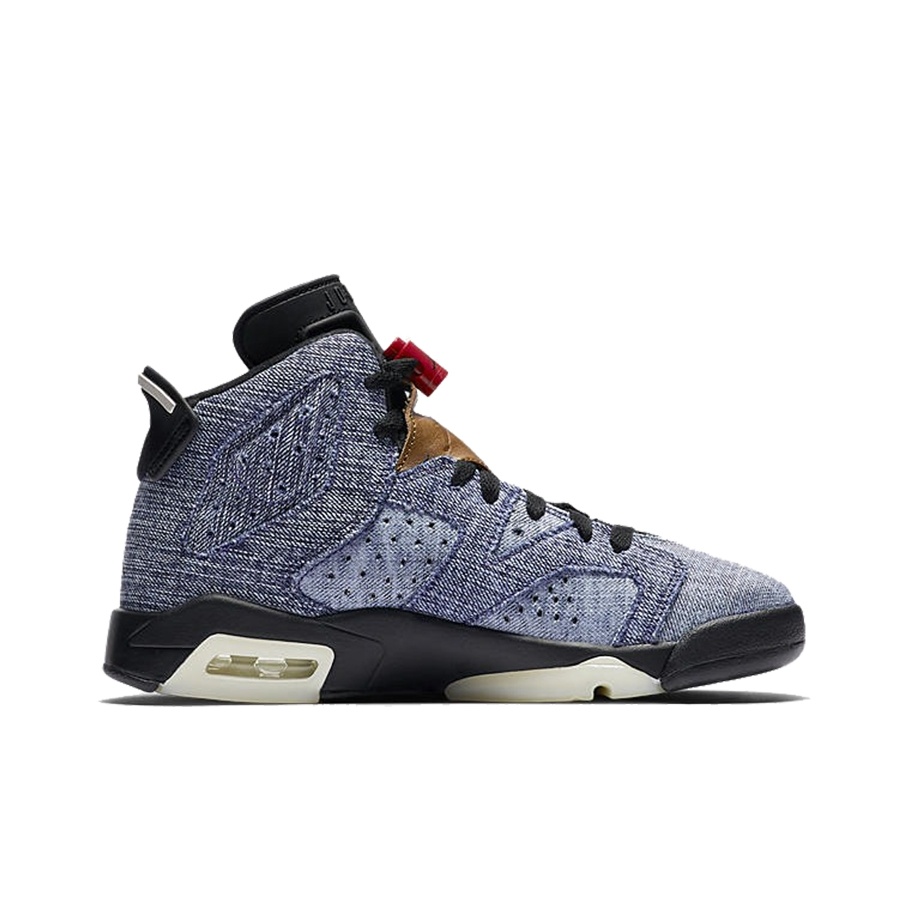 Jordan Air Jordan 6 Washed Denim - вид с внутренней стороны