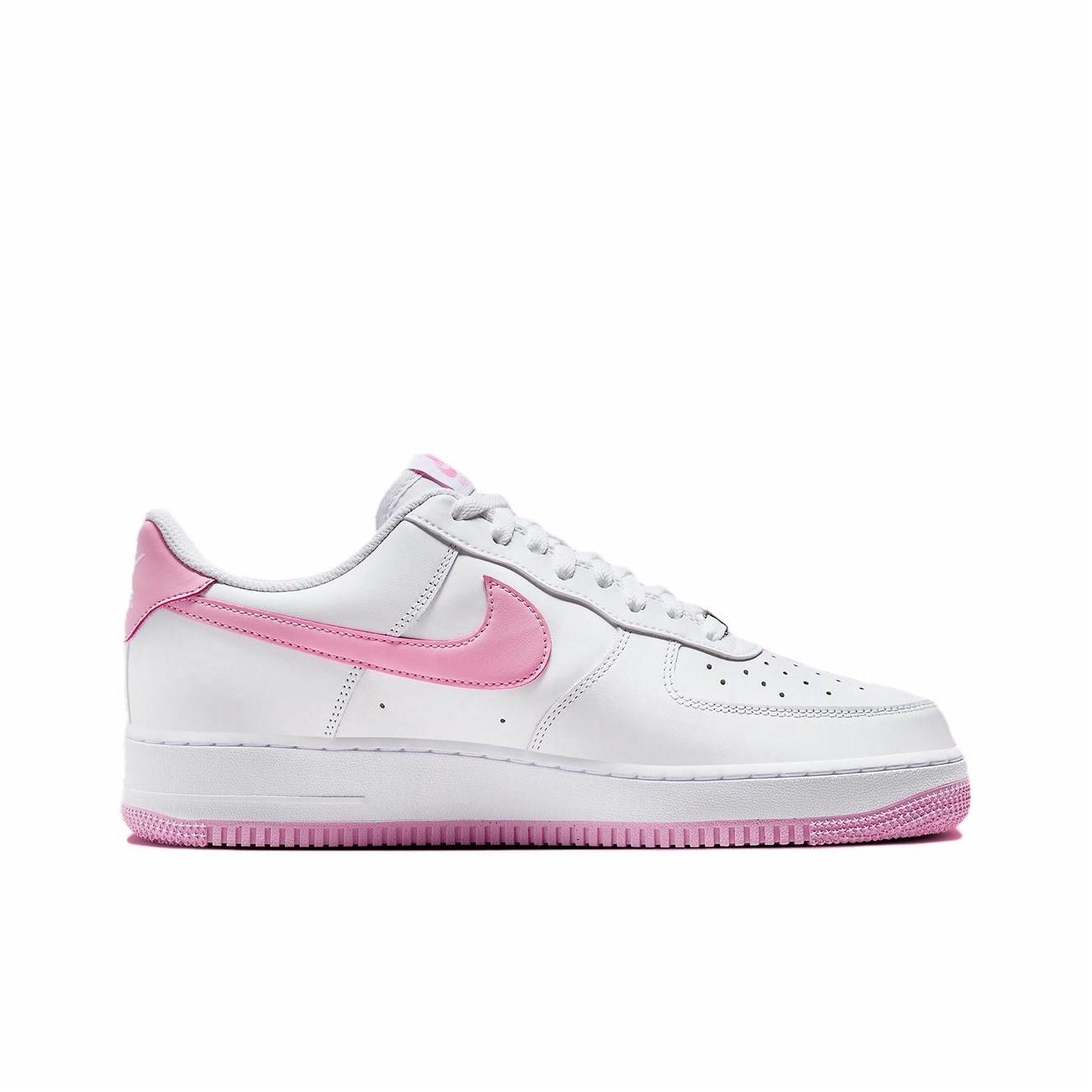 Nike Air Force 1 '07 White/White/Pink Rise - вид с внутренней стороны