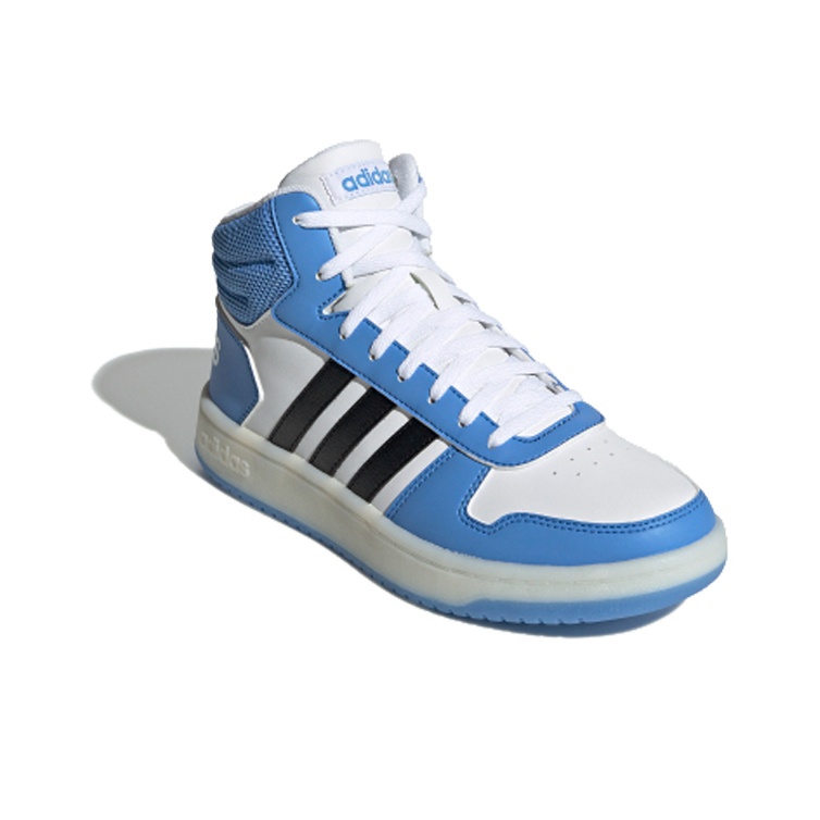 adidas neo Hoops 2.0 Mid "Blue White Black" - вид с внутренней стороны