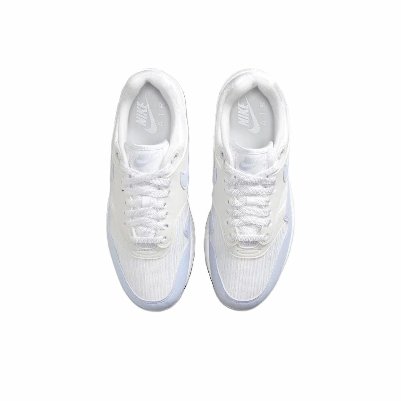 Nike Air Max 1 White/Football Grey/Platinum Tint/Black - rear view