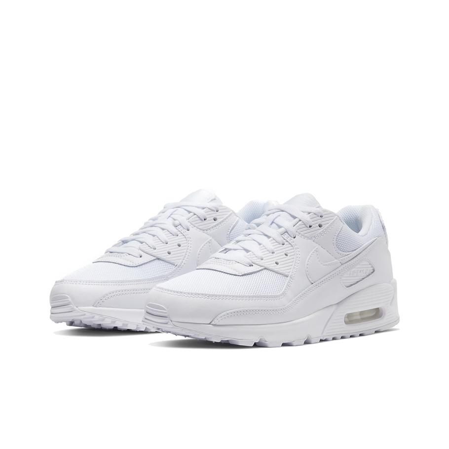 Nike Air Max 90 Triple White - вид спереди