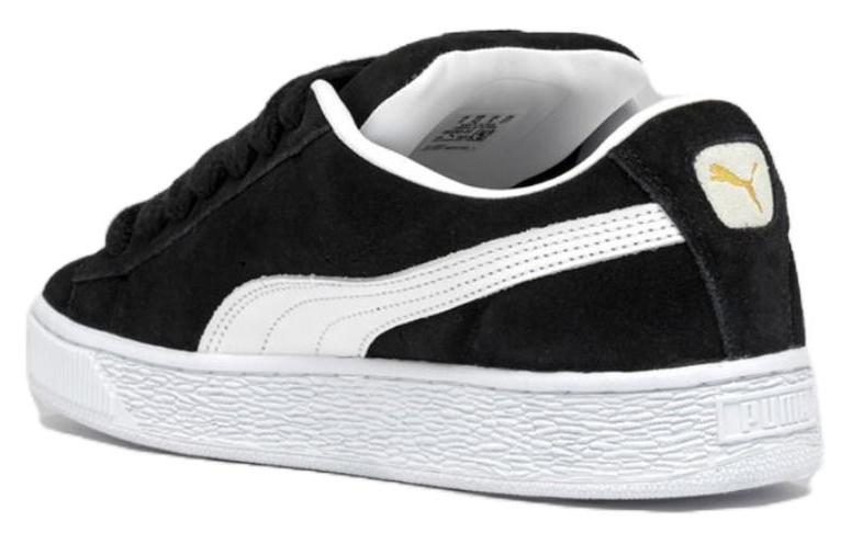 Puma Suede Black White - вид спереди