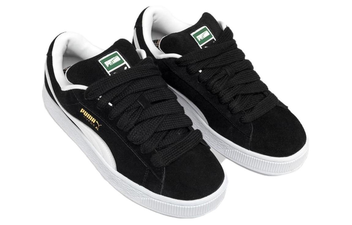 Puma Suede Black White - вид сзади