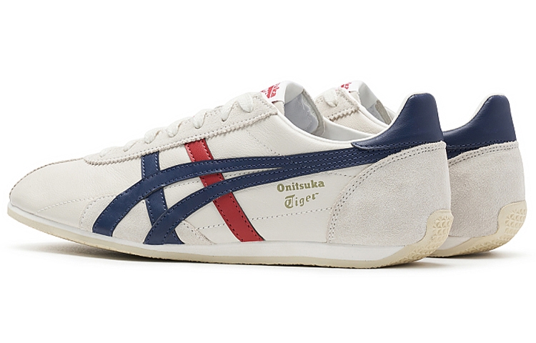 Onitsuka Tiger Runspark White Blue Red - front view