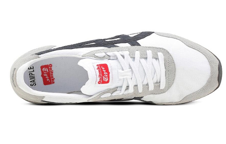 Onitsuka Tiger Dualio Low Black White - вид сзади