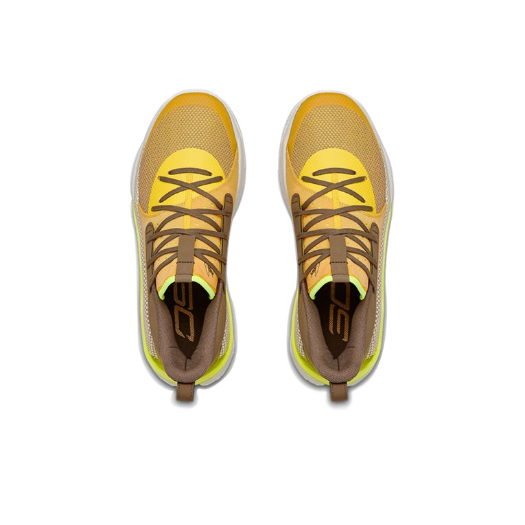 Under Armour Curry 7 Zeppelin Yellow - вид сзади