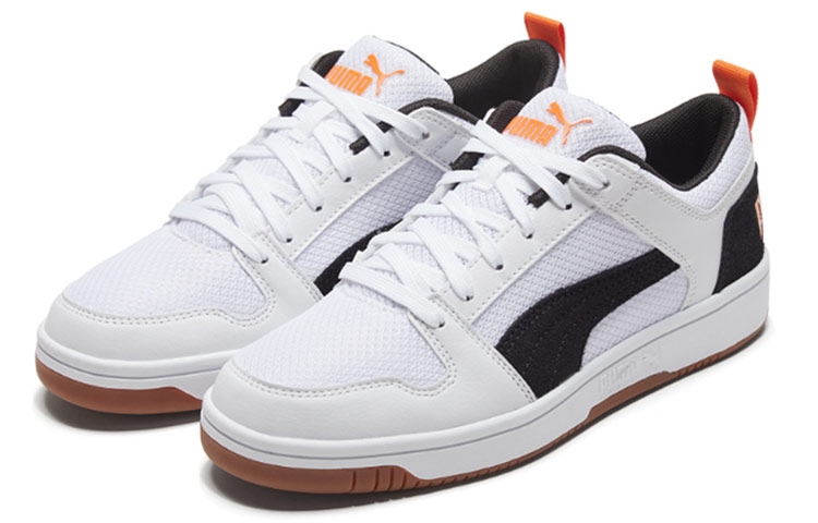 Puma Rebound Layup Lo 'White Black' - вид спереди