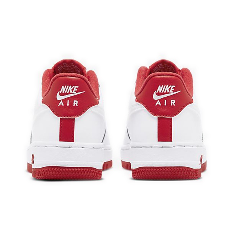 Nike Air Force 1 'White University Red' (GS) - rear view
