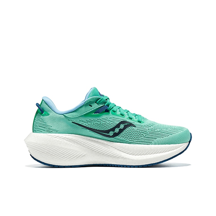 Saucony Triumph 21 "Mint Navy" - вид с внутренней стороны