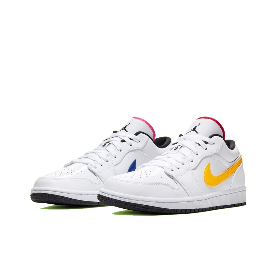 Jordan Air Jordan 1 low white multi - вид спереди