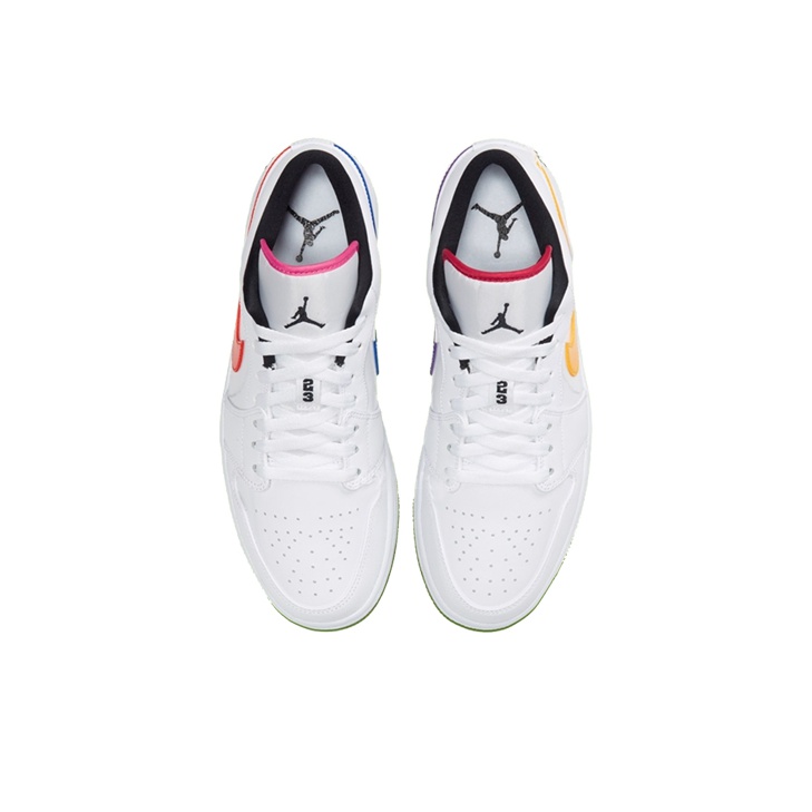 Jordan Air Jordan 1 low white multi - вид сзади