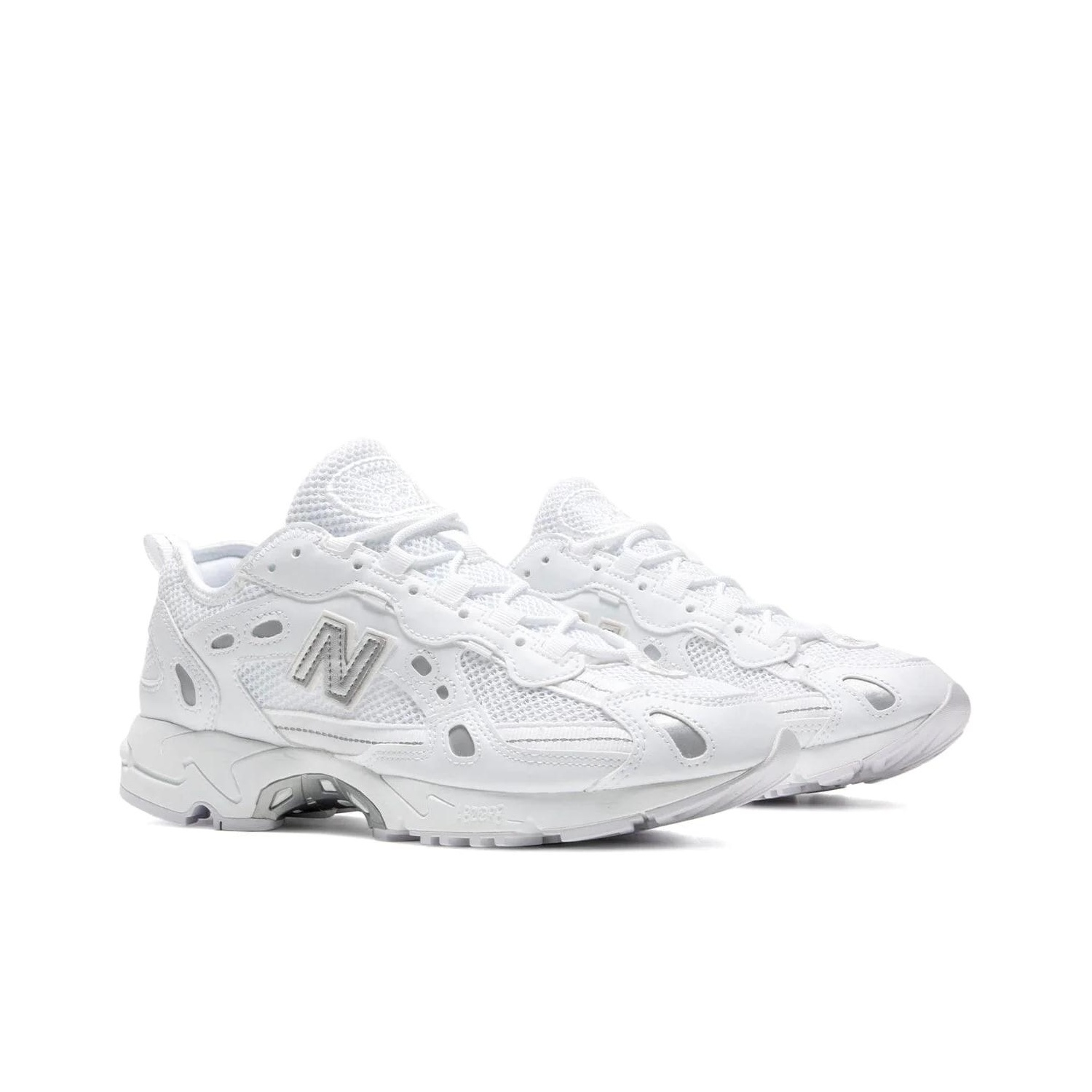 New Balance 827 Abzorb White/Grey/Metallic Silver (полнота: D) - вид спереди