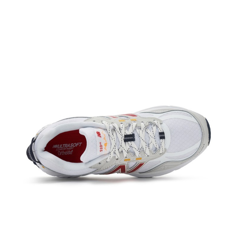 New Balance 510v4 White Red (полнота: D) - front view