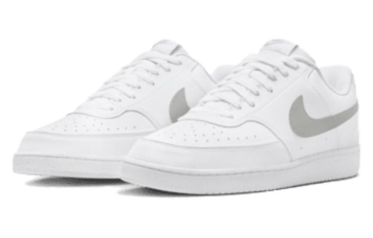 Nike Court Vision Low Next Nature 'White Light Smoke Grey' - вид спереди