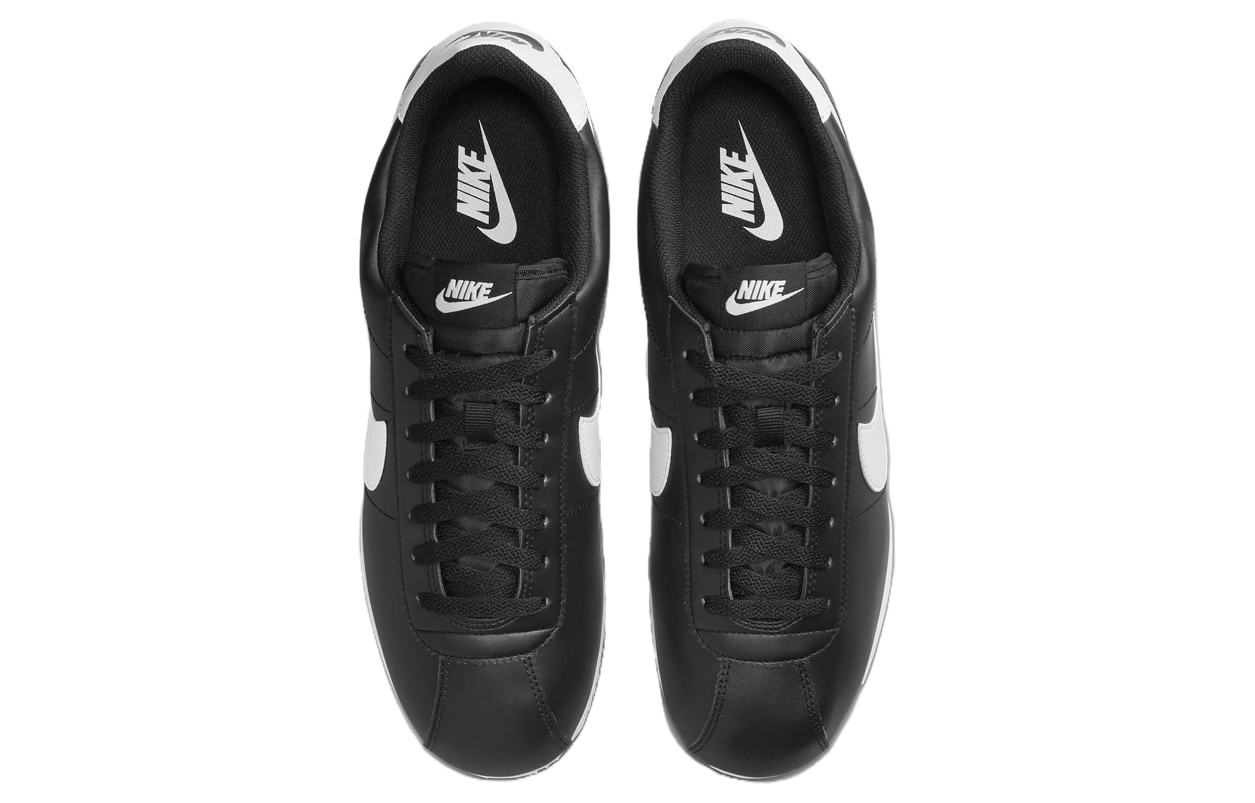 Nike Cortez Basic Black White 2023 - вид сзади