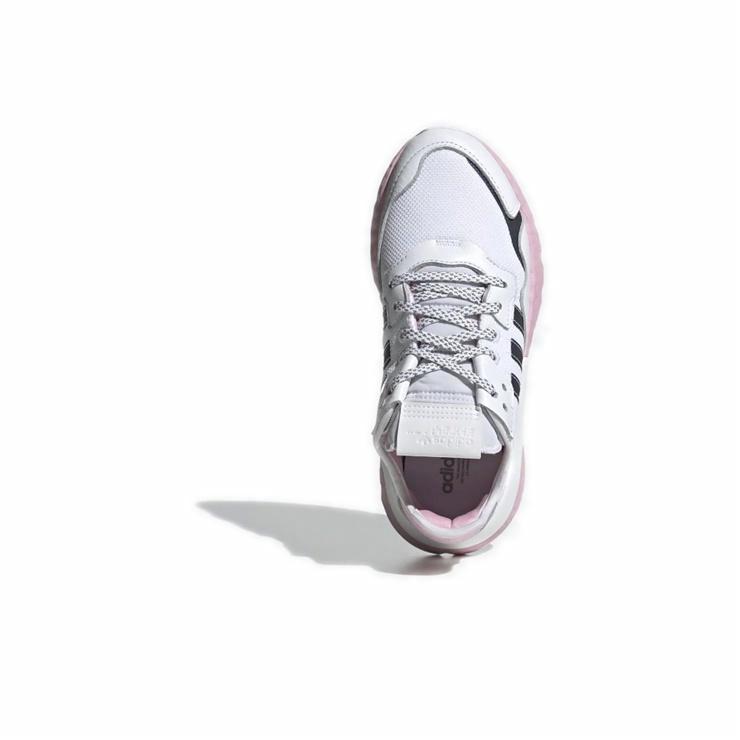 adidas originals Nite Jogger Cloud White True Pink - вид сзади
