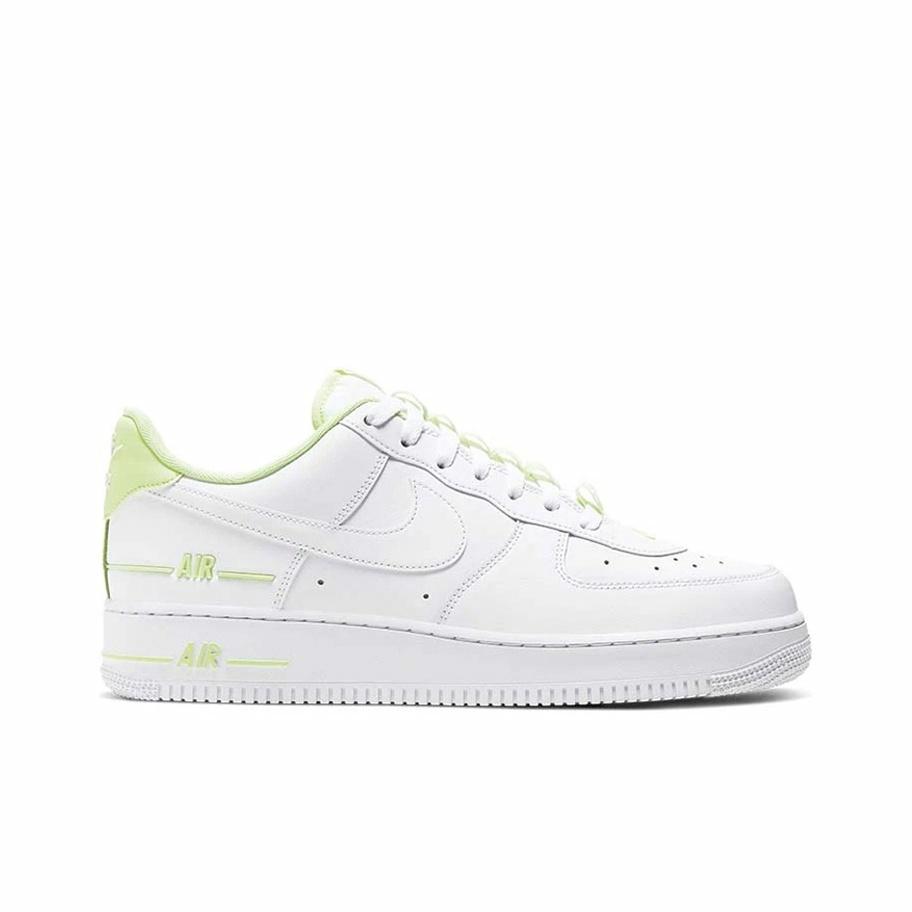Nike Air Force 1 Low '07 Double Air White/Barely Volt - view from the inside