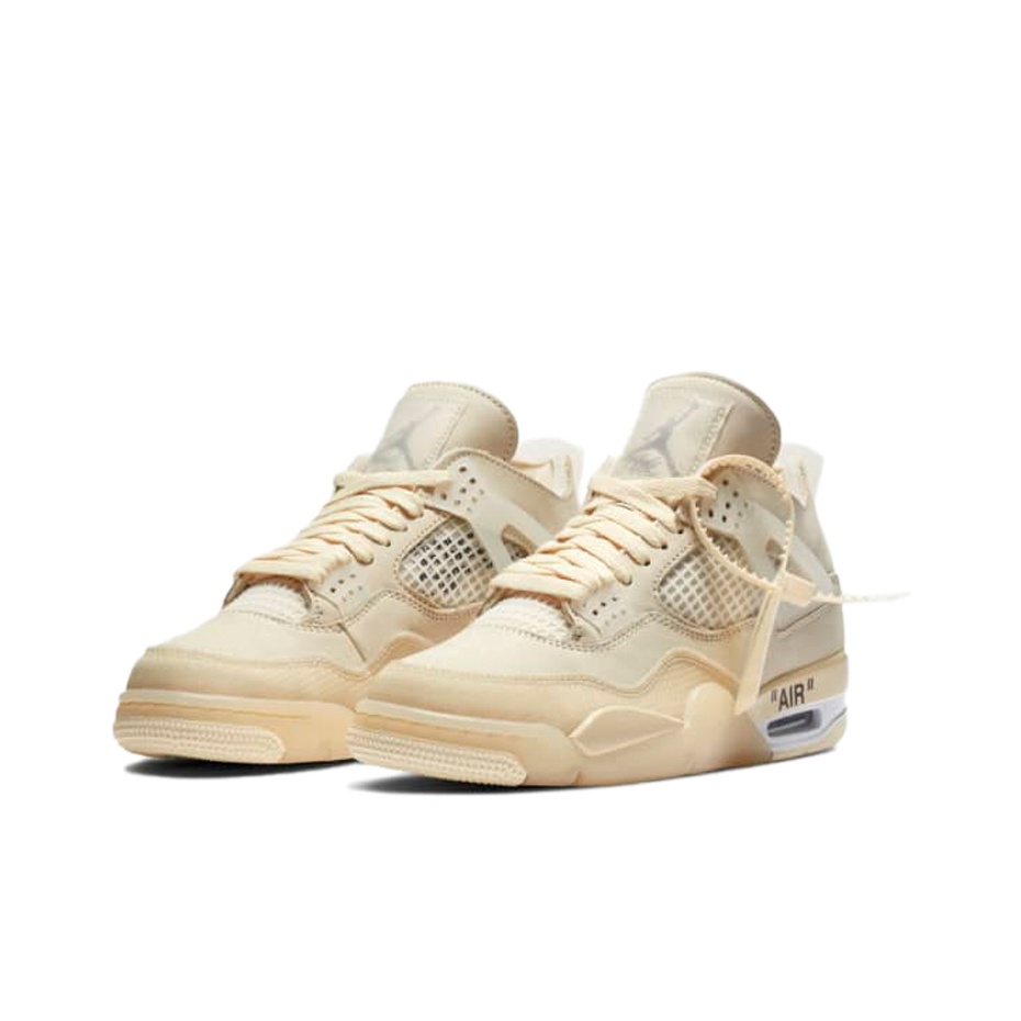 OFF-WHITE x Jordan Air Jordan 4 "Sail" - вид спереди