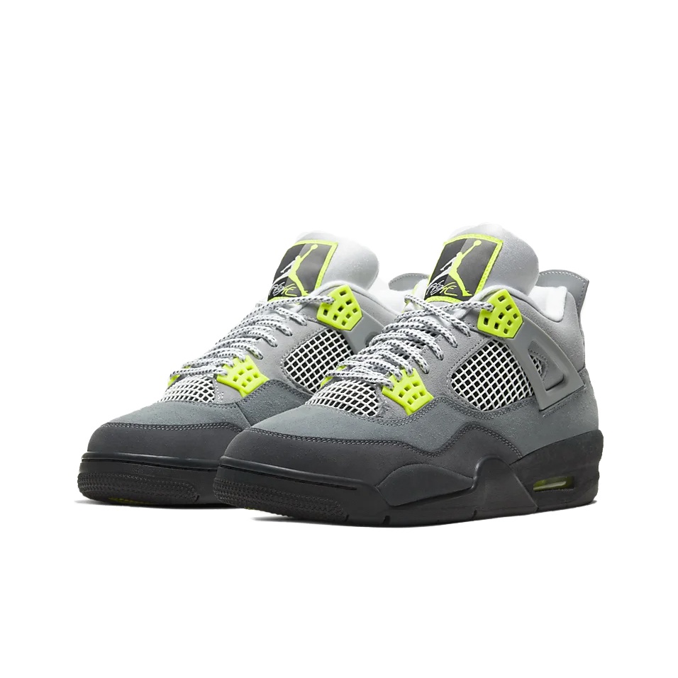 Jordan Air Jordan 4 retro se95 neon - вид спереди