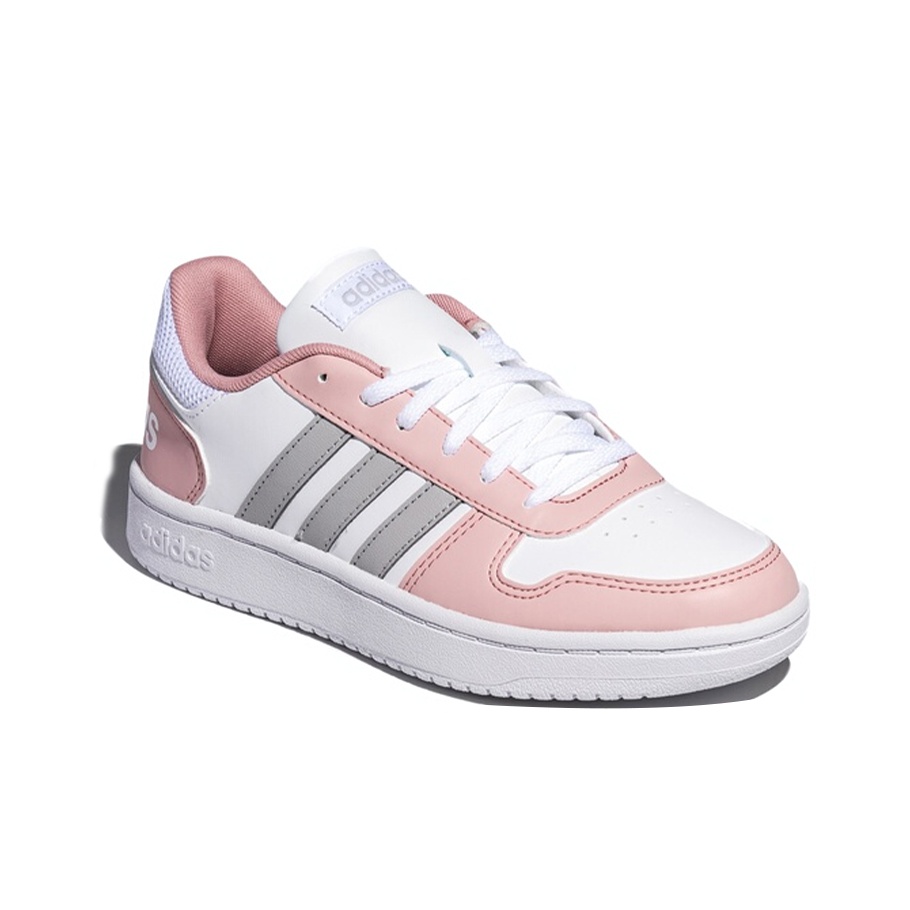 adidas neo Hoops 2.0 Pink White - вид спереди
