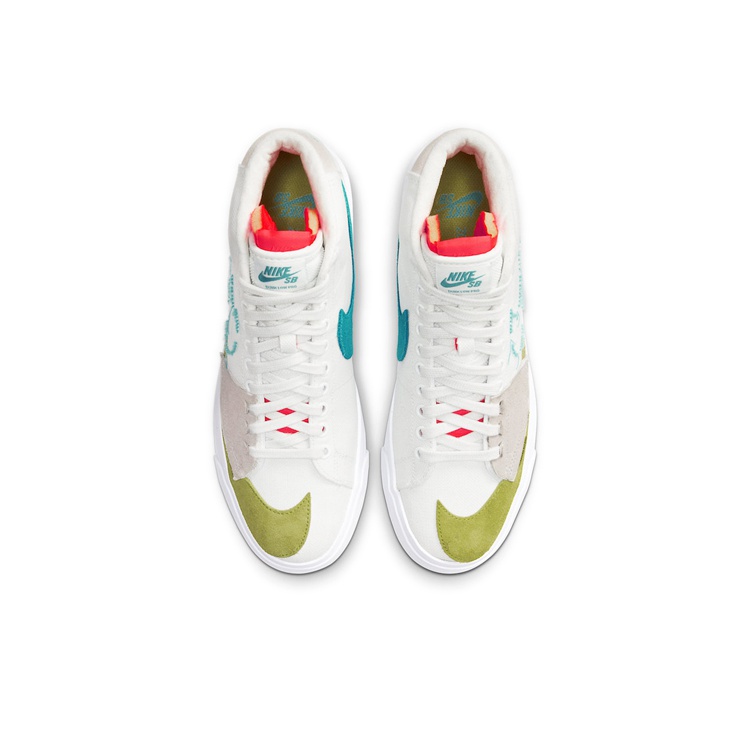 Nike Blazer SB Zoom Edge Oracle Aqua - вид сзади