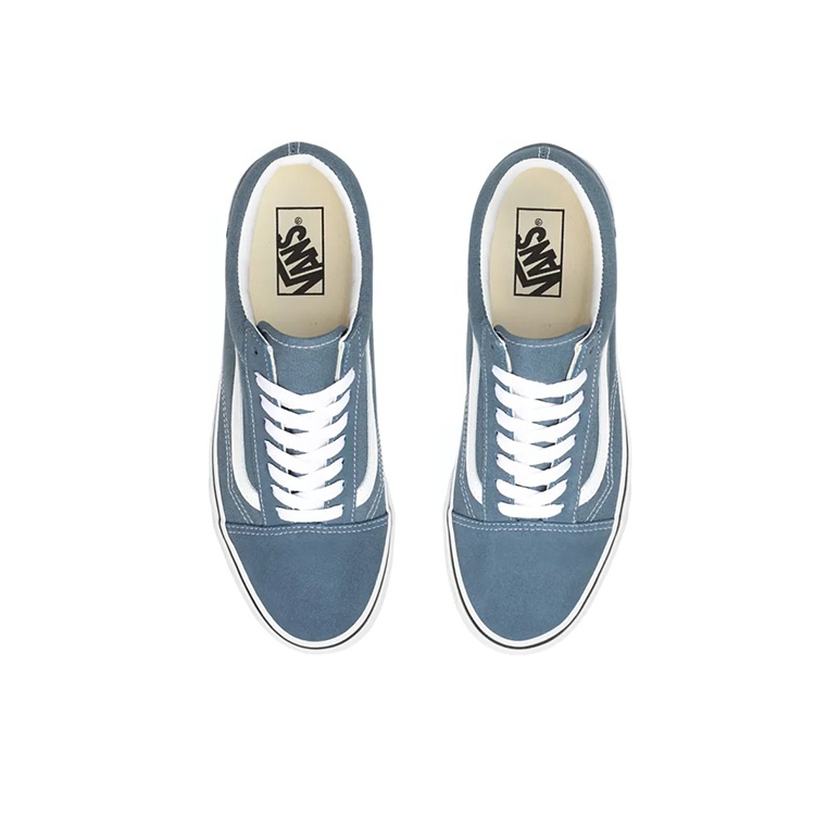 Vans Old Skool Blue Mirage True-White - вид сзади