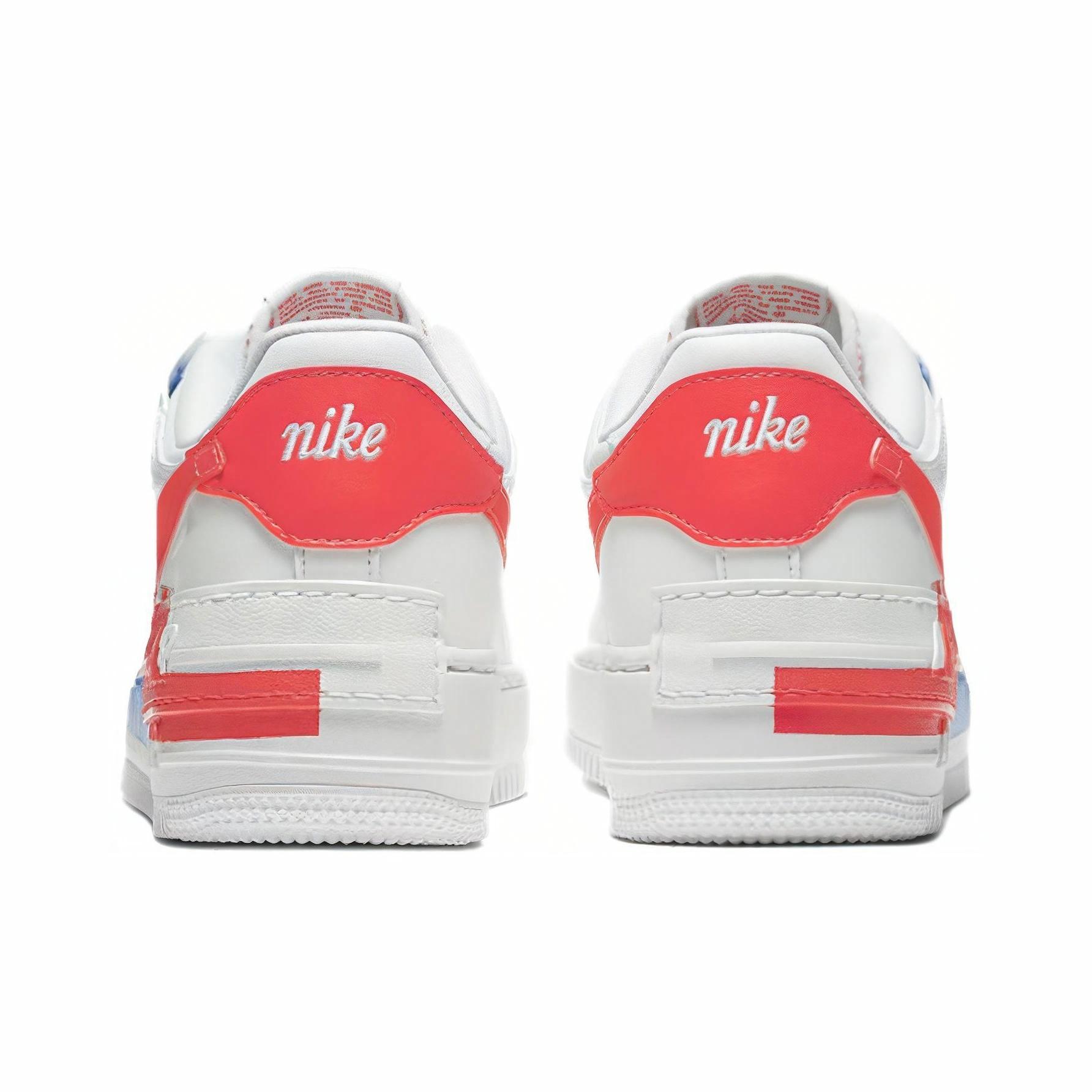 Nike Air Force 1 Shadow SE "Summit White/Team Orange" - подошва