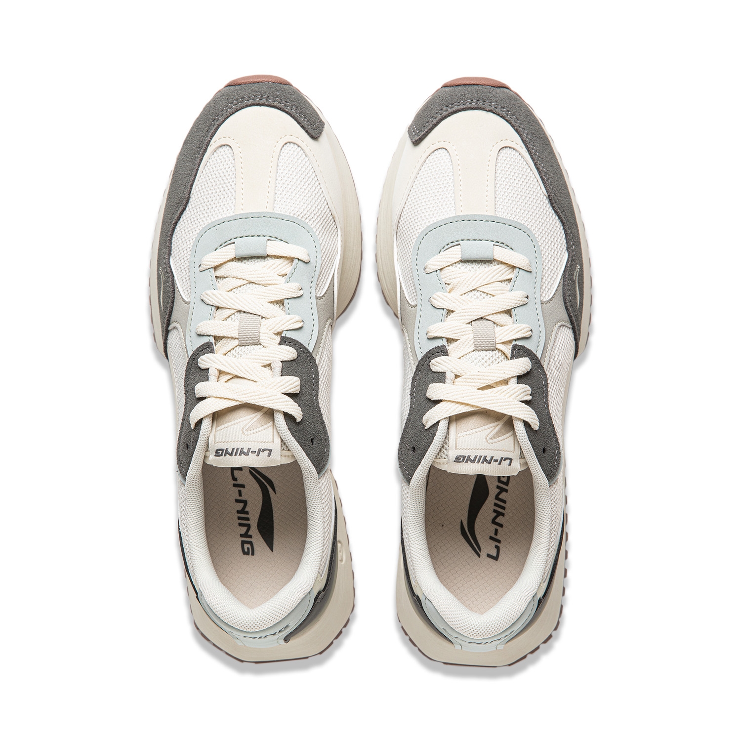 Li-Ning Sports Life Collection Pearl White/Stone Ash Gray/Water Gray Green - подошва