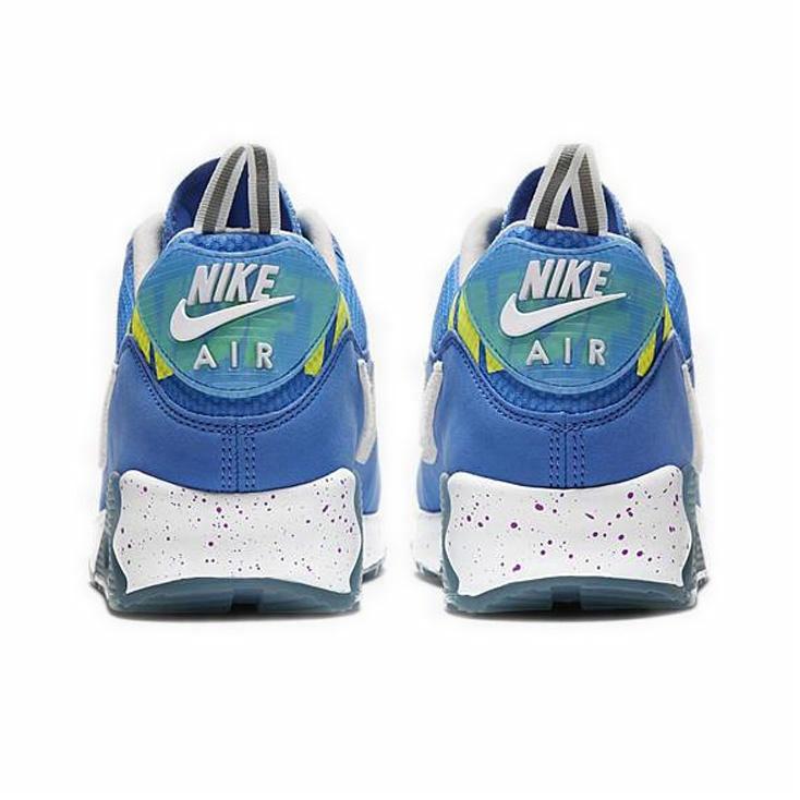 UNDEFEATED x Nike Air Max 90 Blue - вид сзади
