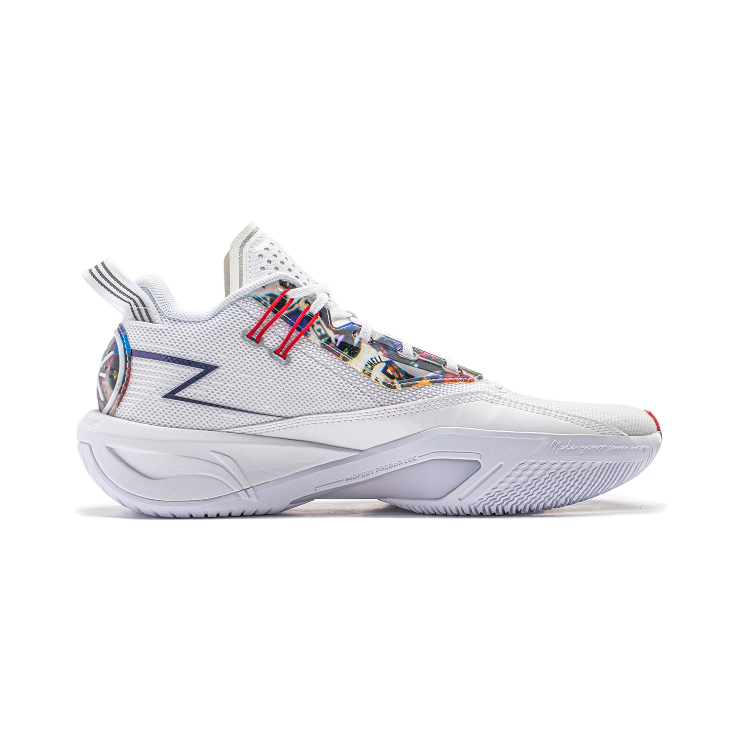 Li-Ning Crack Variation 9 White - вид с внутренней стороны