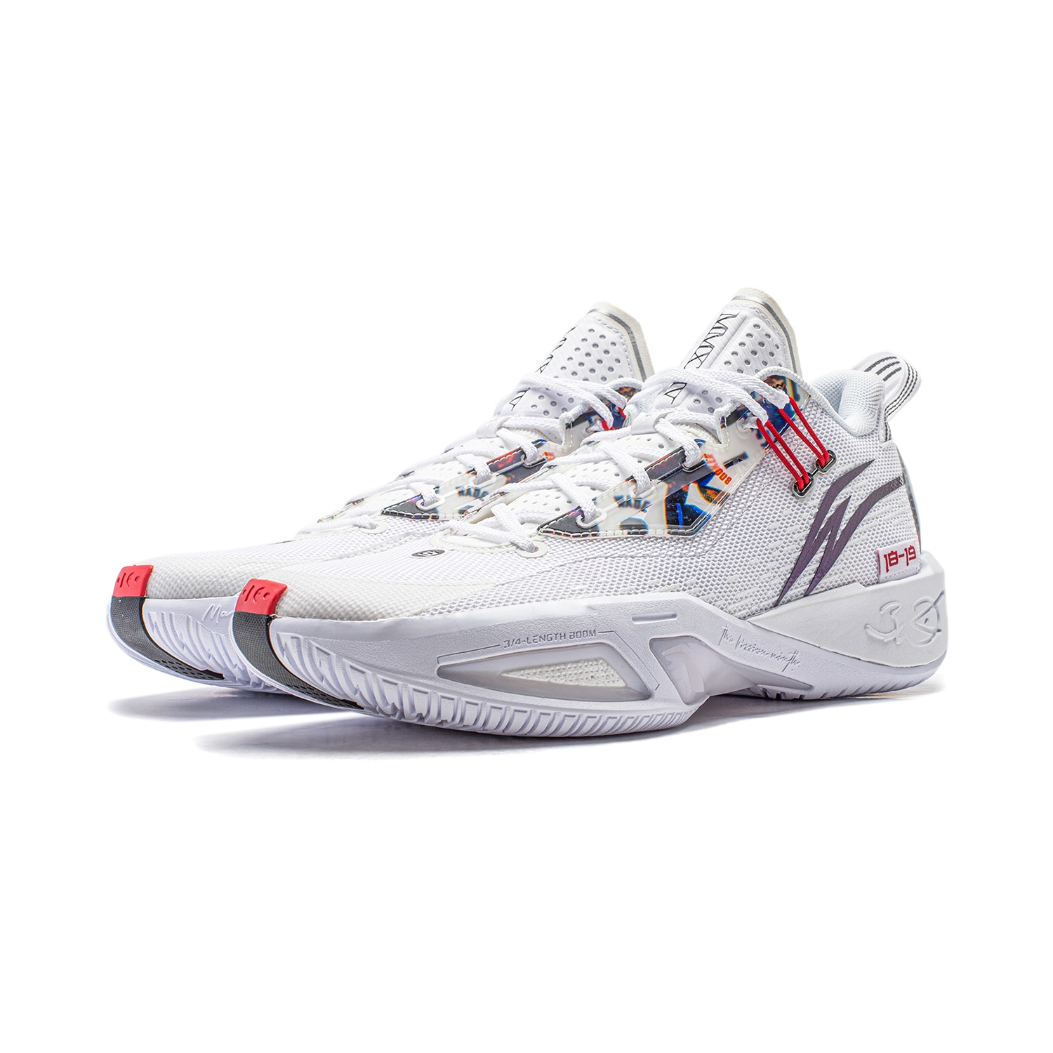 Li-Ning Crack Variation 9 White - вид спереди