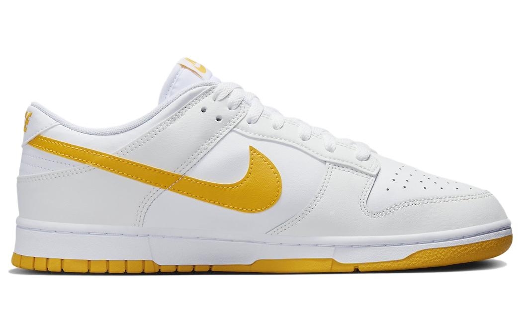 Nike Dunk Low White University Gold - вид с внутренней стороны