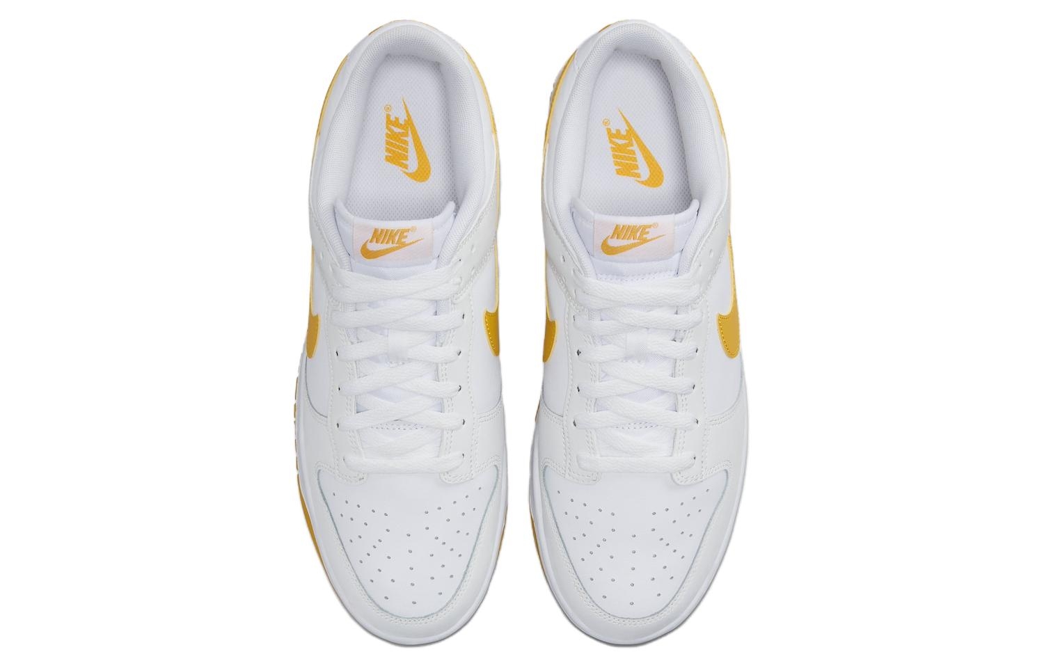 Nike Dunk Low White University Gold - вид сзади
