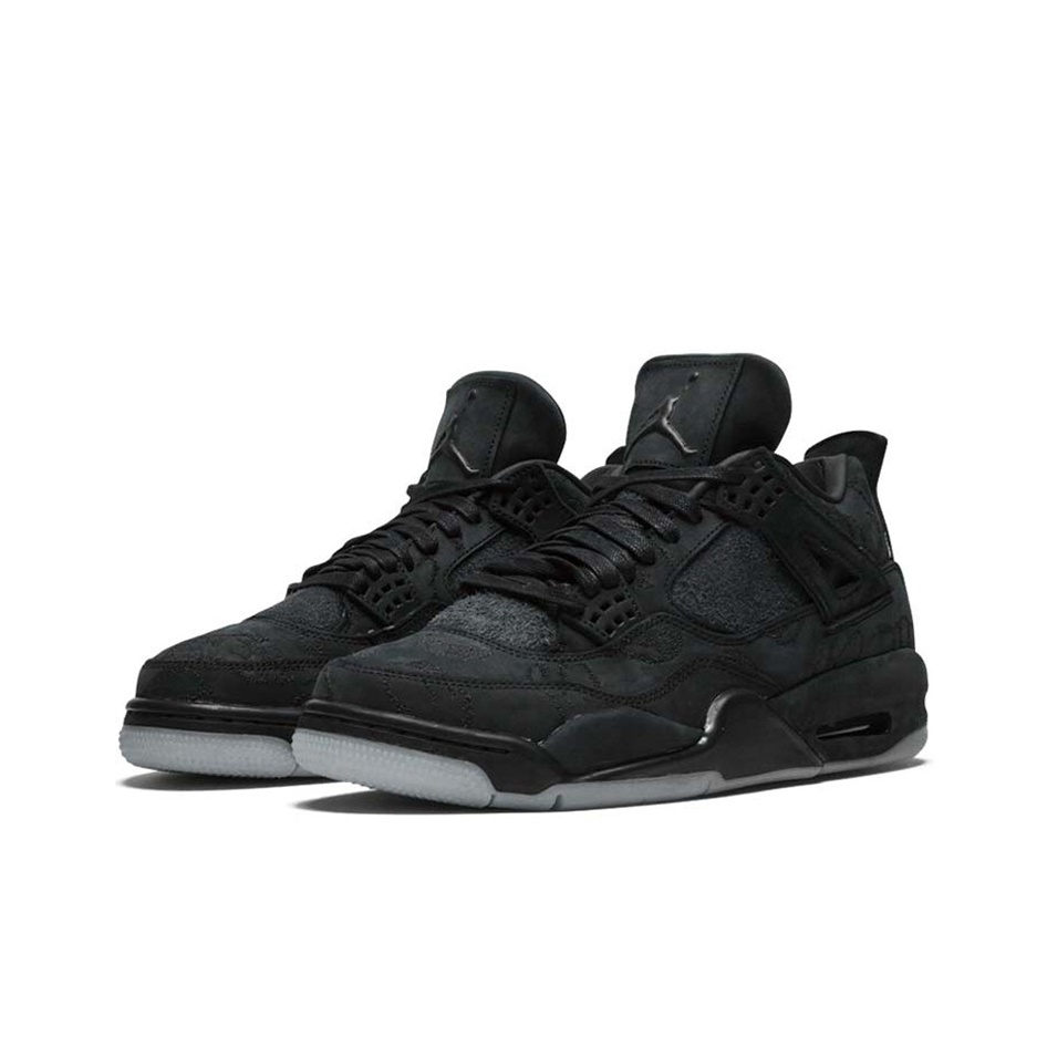 Jordan Air Jordan 4 kaws black - вид сзади