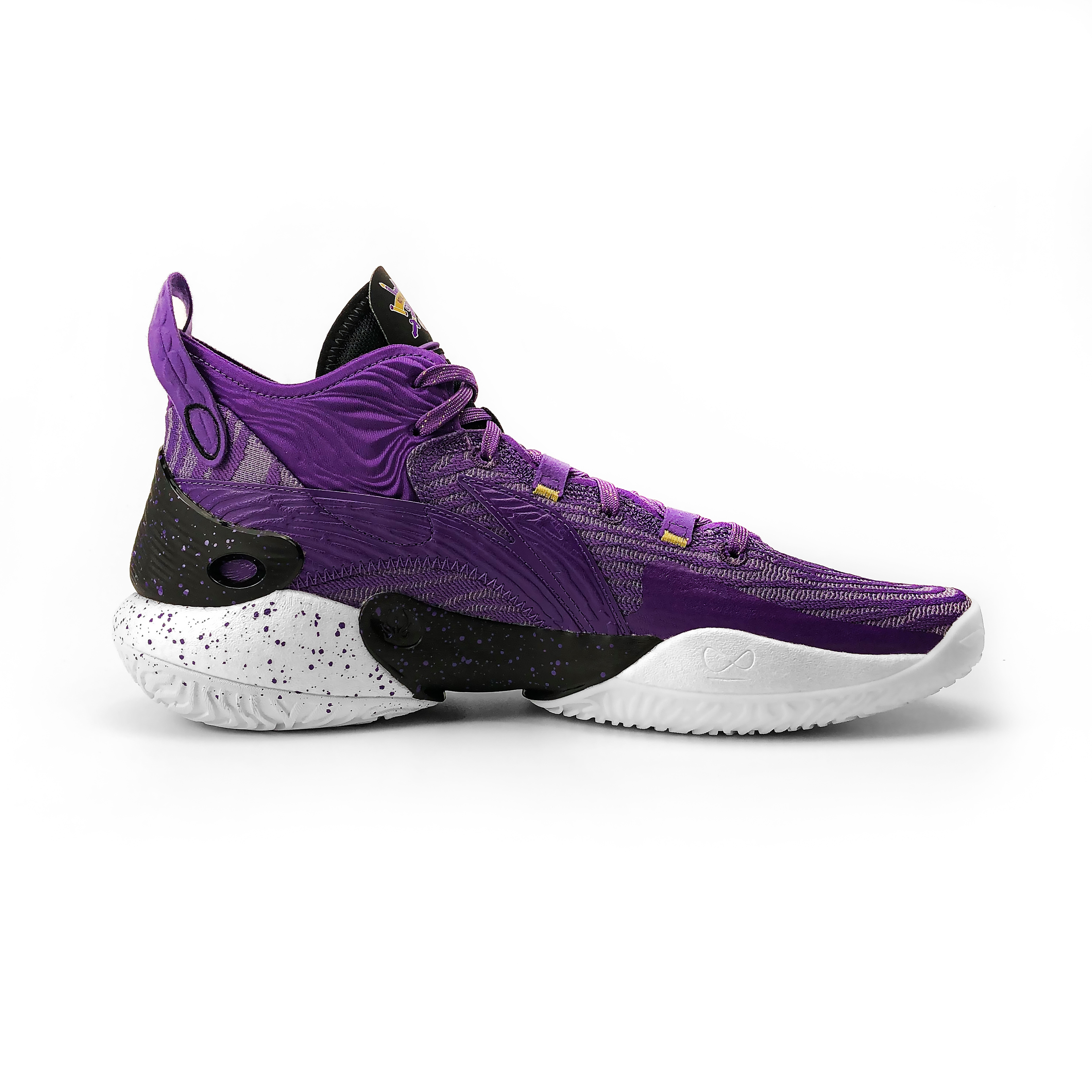 Li-Ning YuShuai 18 Purple White/Black - view from the inside