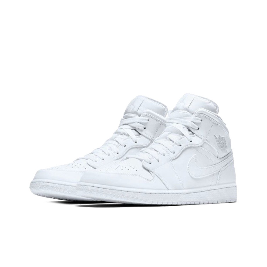 Jordan Air Jordan 1 Mid "Triple White" - вид спереди