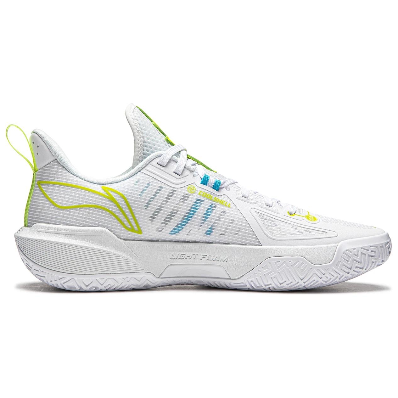 Li-Ning White Blue Teal - view from the inside