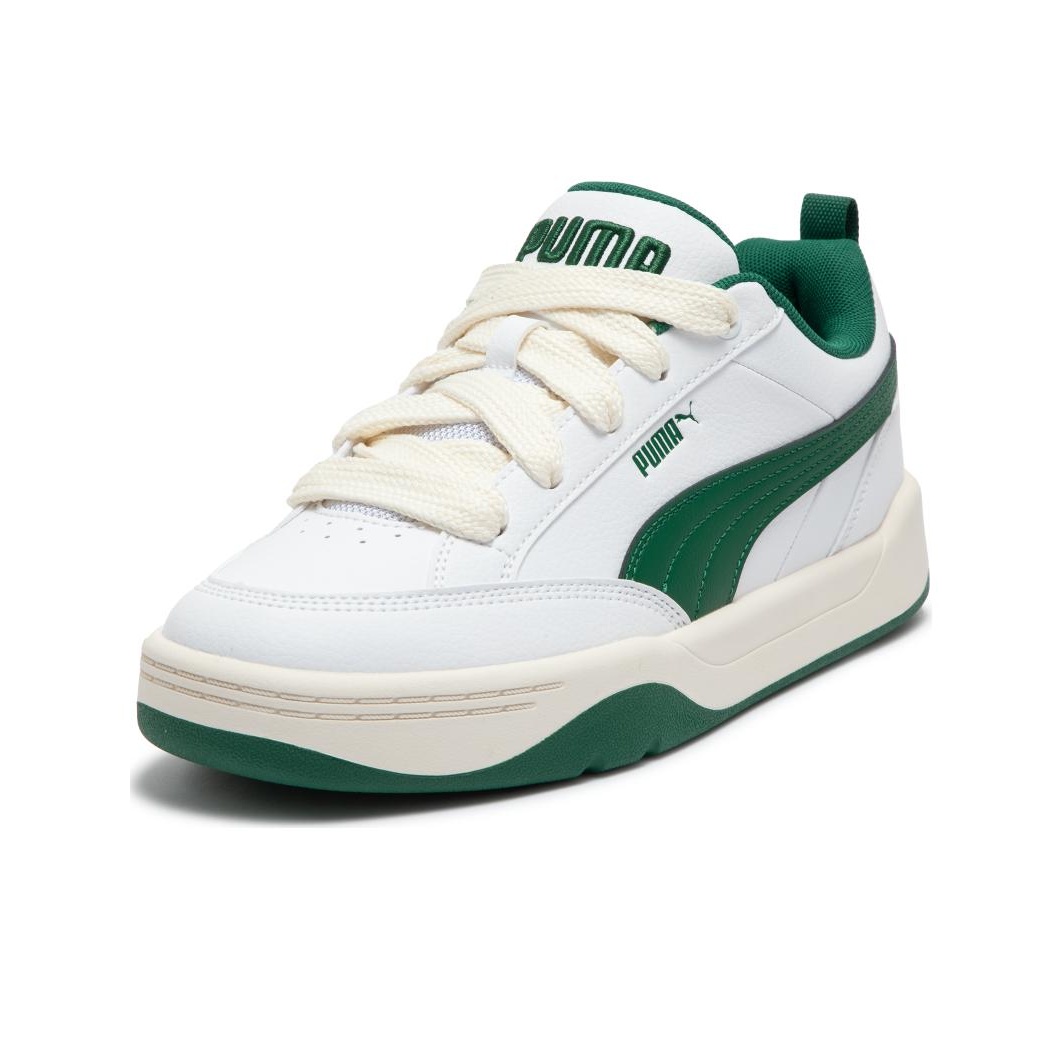 Puma Park Lifestyle Shoes 'White Green' - front view