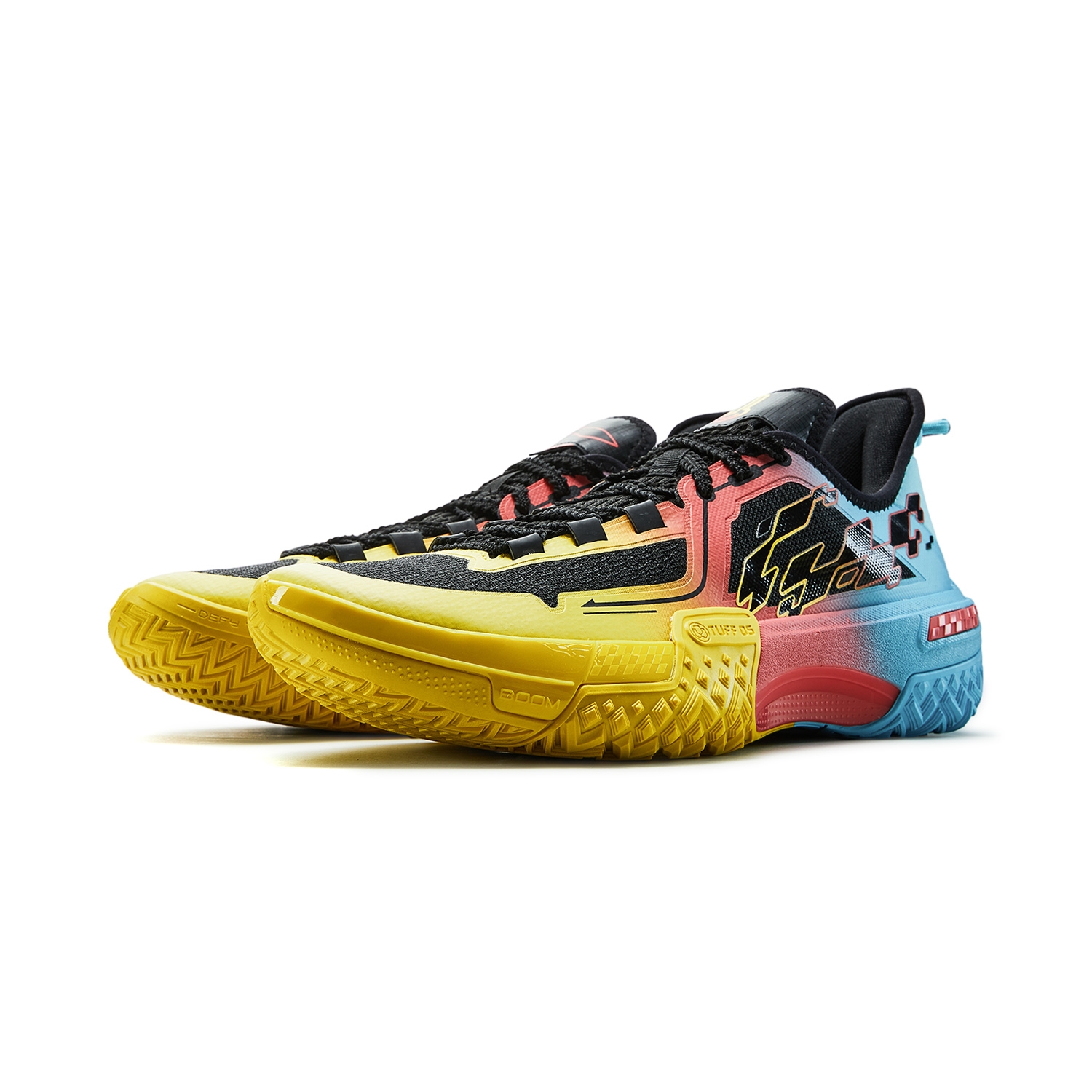 Li-Ning Shudder Yellow Blue/Red - вид спереди