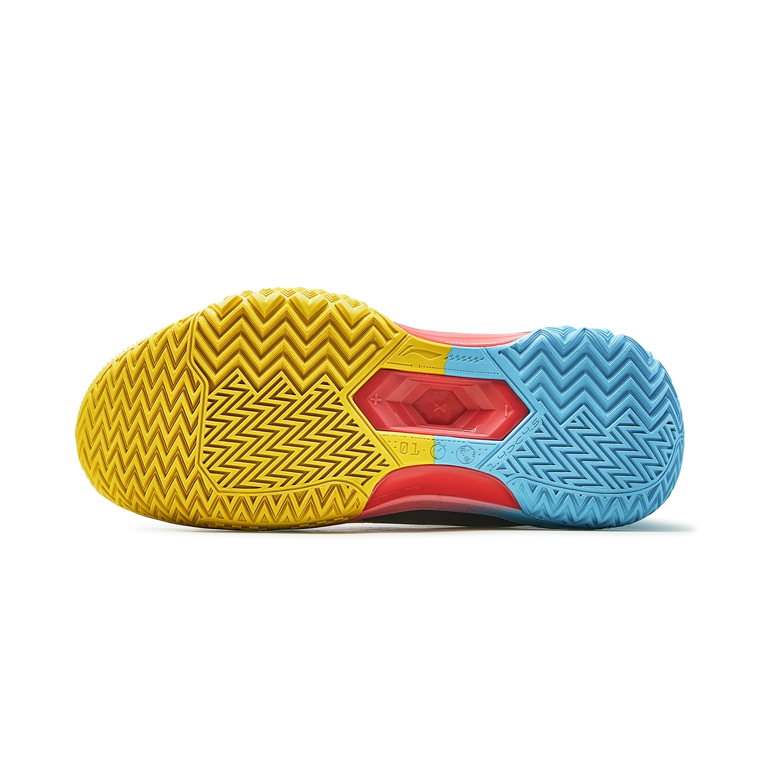 Li-Ning Shudder Yellow Blue/Red - подошва