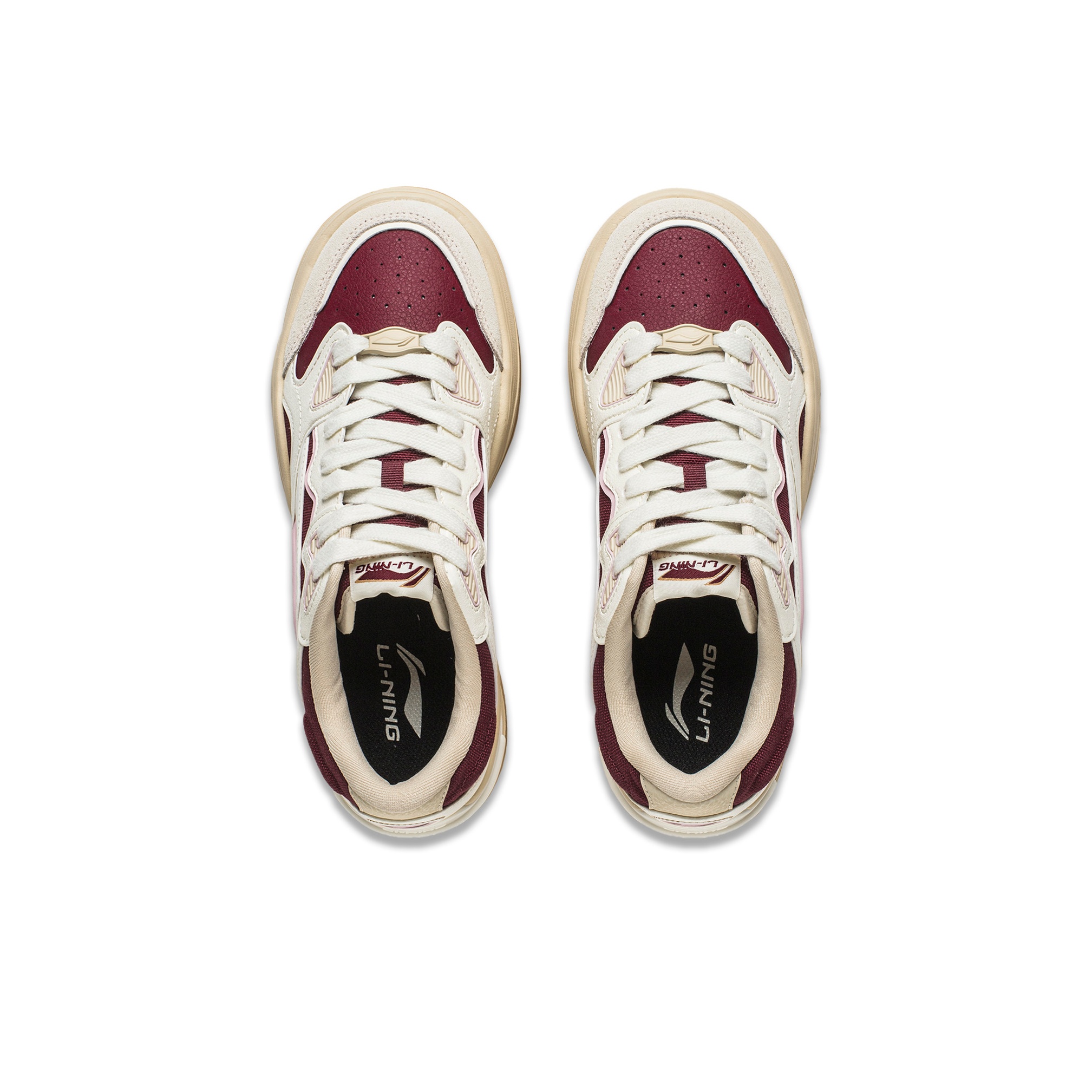 Li-Ning Future Flow Sauce Fuchsia Red/Vanilla White - rear view