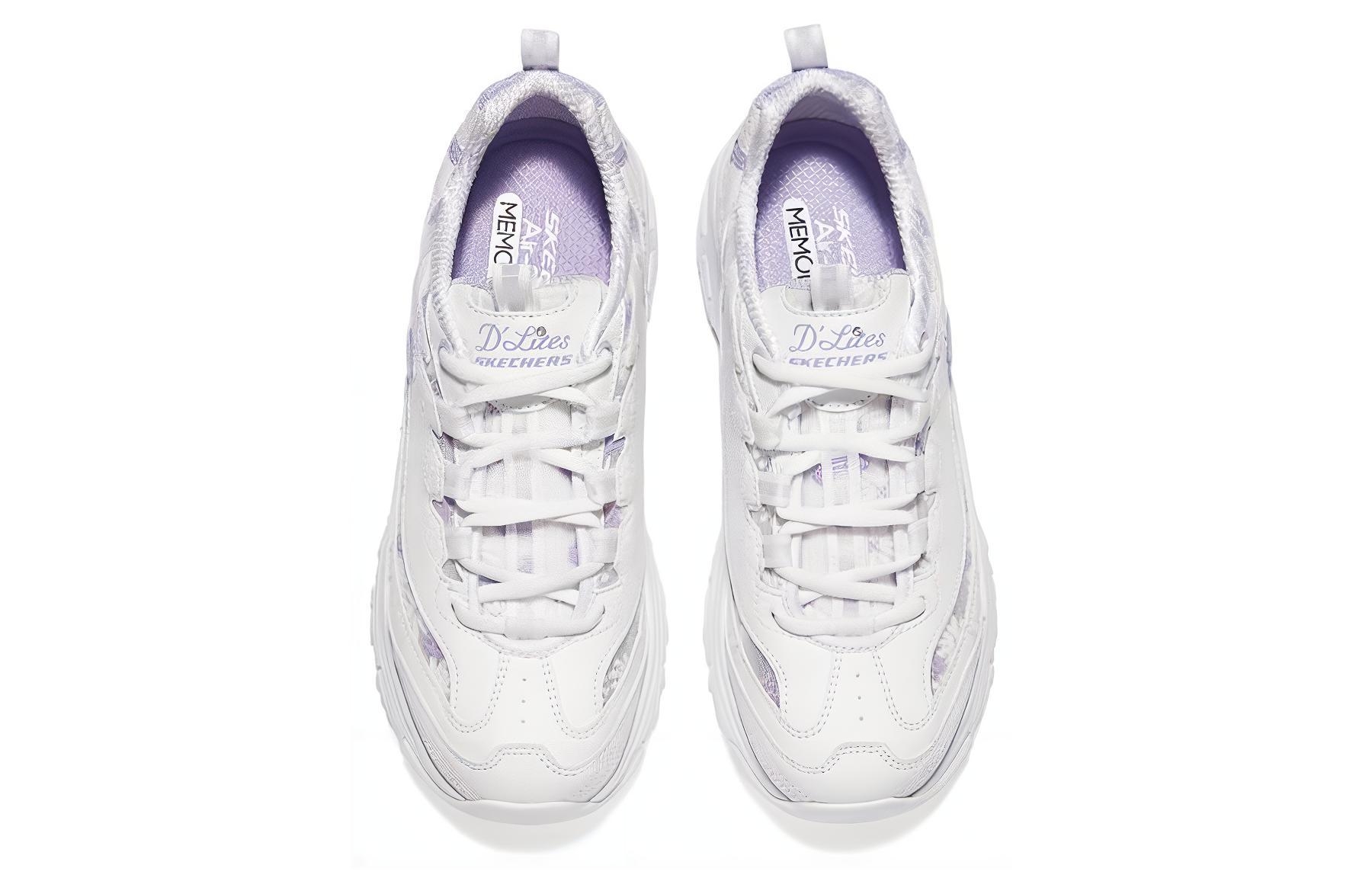 Skechers Sport D'Lites 1.0 'White Lavender' - вид спереди