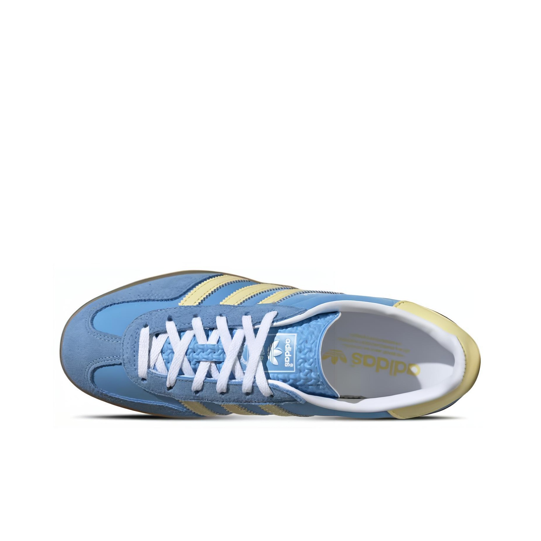 adidas originals Gazelle Indoor Semi Blue Burst/Almost Yellow - вид сзади