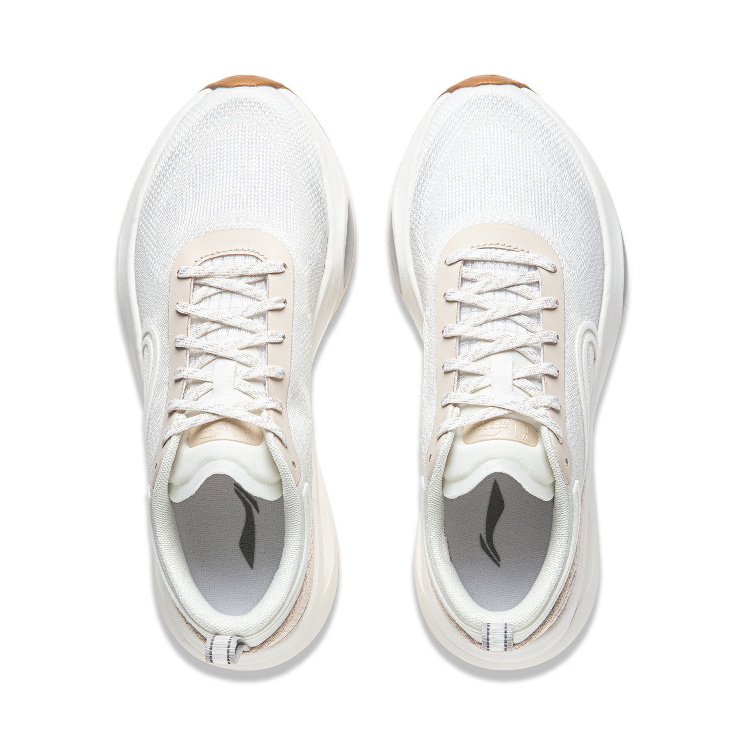 Li-Ning White Gray - вид сзади