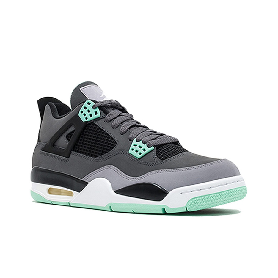 Jordan Air Jordan 4 retro green glow - вид с внутренней стороны