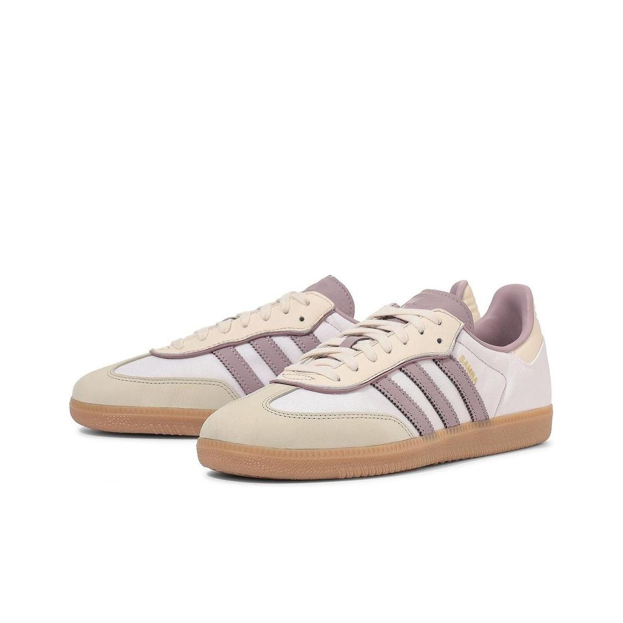 adidas originals Samba OG "Cream White Preloved Fig" - вид спереди